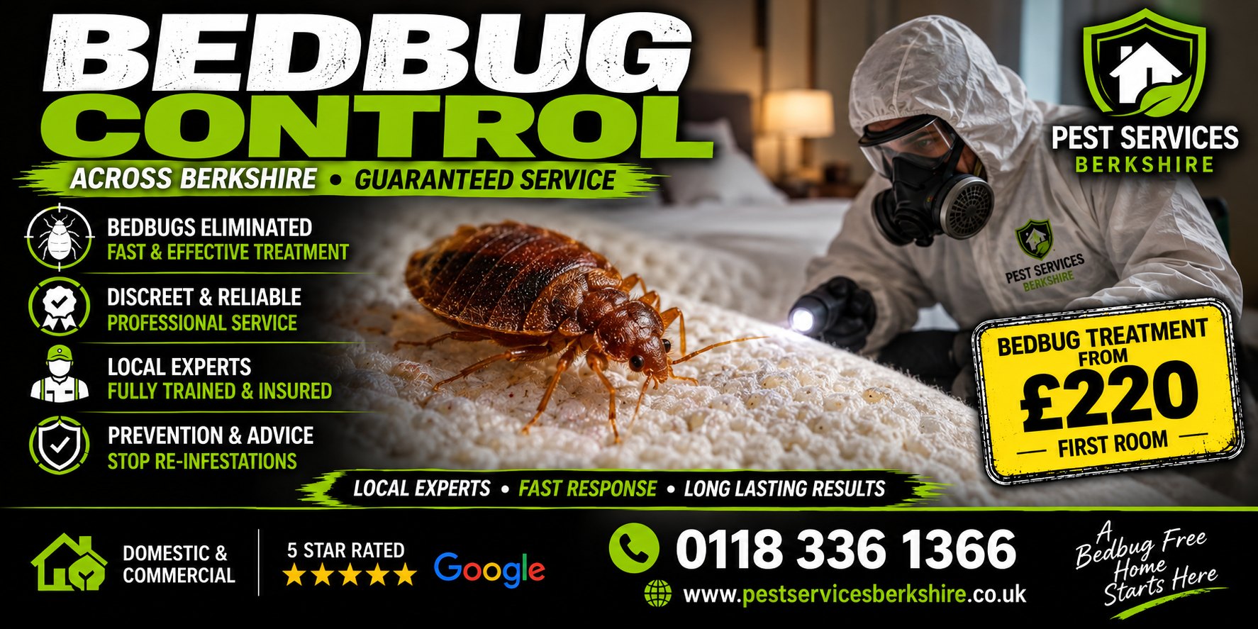 Bed bug control across Berkshire &mdash; Pest Services Berkshire